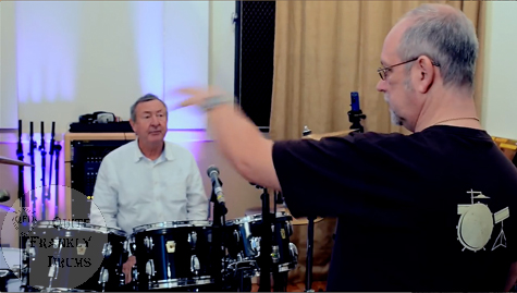 Graham Collins & Nick Mason of Pink Floyd